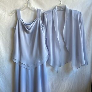 Cattiva pale blue two-piece mother of the bride/party dress, size 10